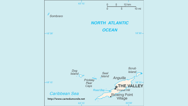 Mapa Anguilla