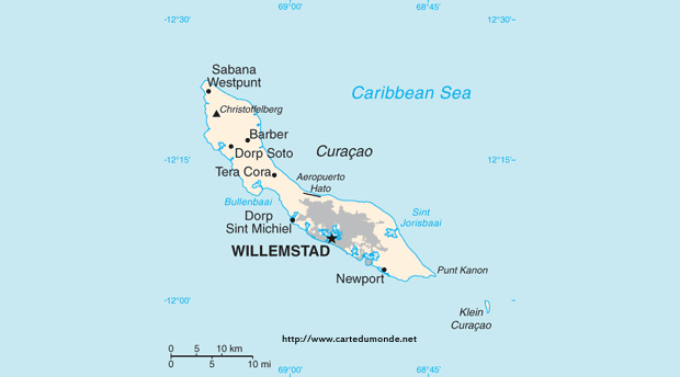 Mapa Curaçao