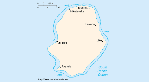 Mapa Niue