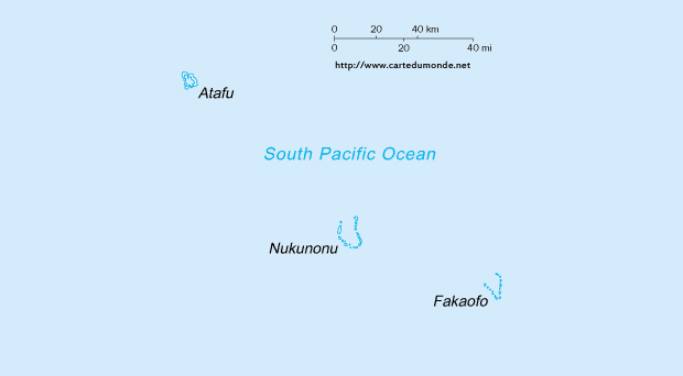 Mapa Tokelau