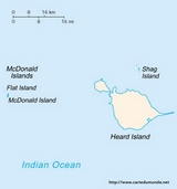 Mapa Wyspy Heard i McDonalda